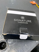 Signature Hardware 446696 Menlo Square Shower Drain with Flange - Chrome