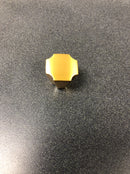 Belwith Keeler B076635-BGB Monarch 1-1/8" Scalloped Square Glam Button Cabinet Knob / Drawer Knob - Brushed Golden Brass