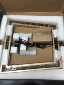 Uolfin 628F7EERIJA3771 Gold Island Large Pendant Light, 20" 4-Light Modern Black Candlestick Cage Chandelier with Rotatable Frame