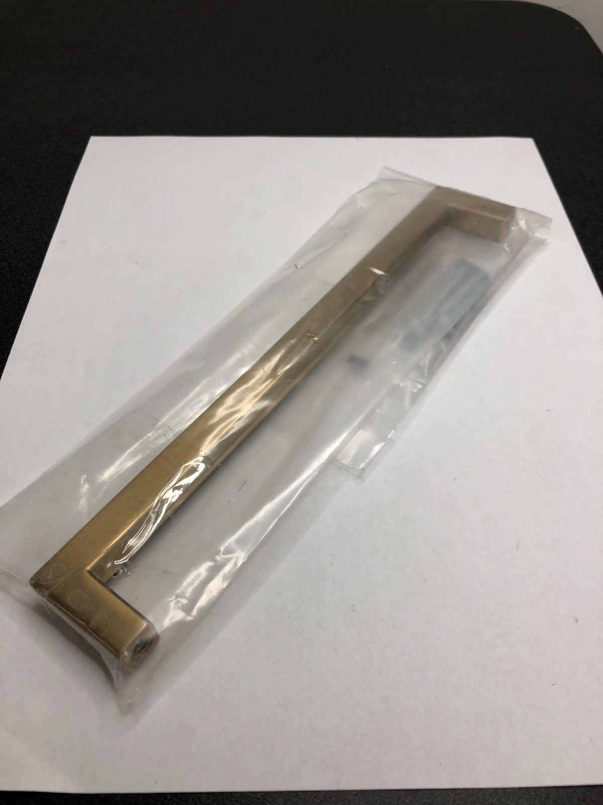 Emtek 86708US4 Warwick 8 Inch Center to Center Handle Cabinet Pull from the Modern Rectangular Collection - Satin Brass