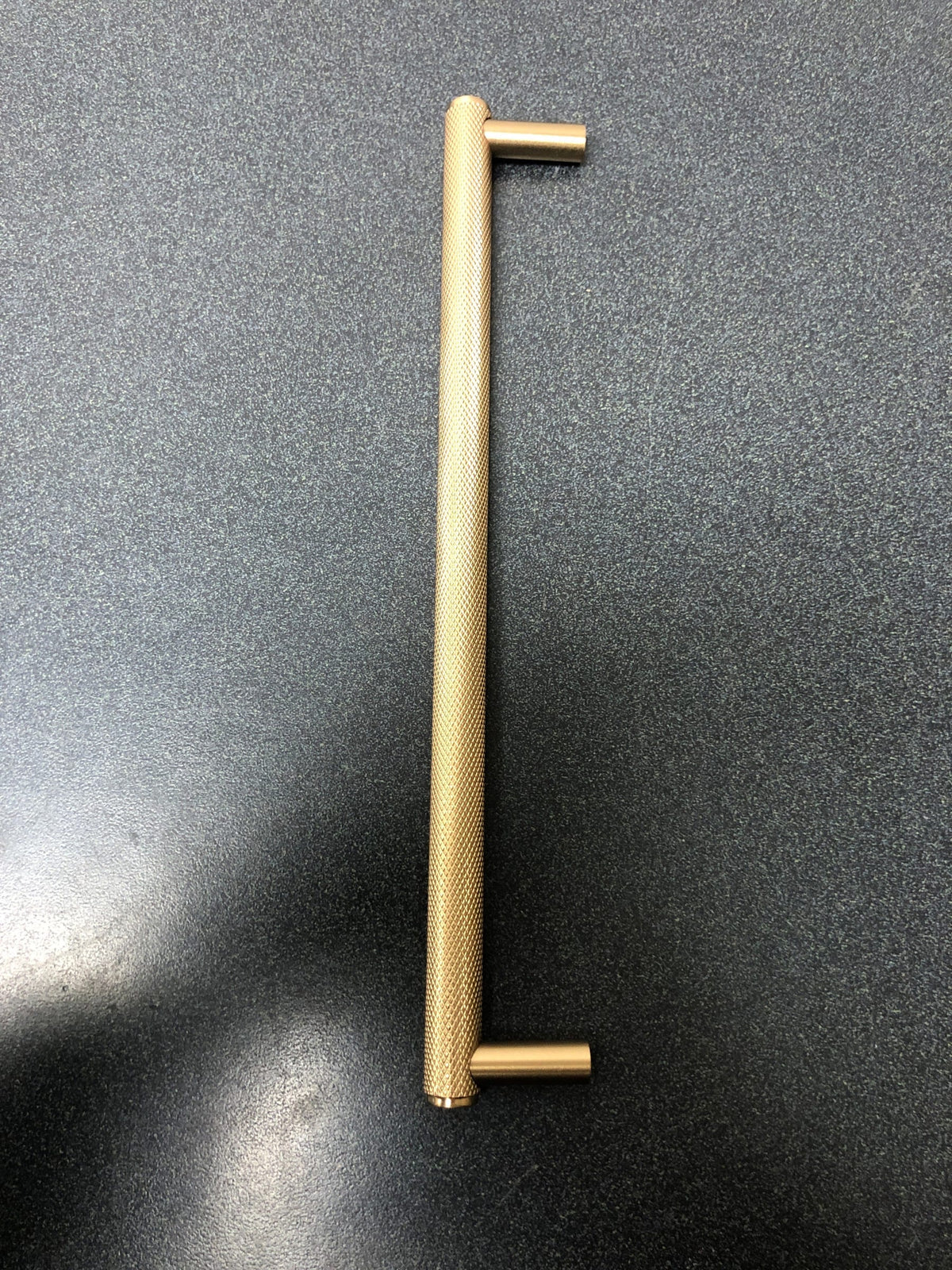 Schaub and Company 5008-SSB Pub House 8" Center to Center Diamond Knurled Solid Brass Cabinet Bar Handle / Drawer Bar Pull - Signature Satin Brass