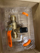SharkBite 3/4 Inch Thermal Expansions Relief Ball Valve, Push to Connect Brass Plumbing Fitting, PEX Pipe, Copper, CPVC, PE-RT, HDPE, 25704LF