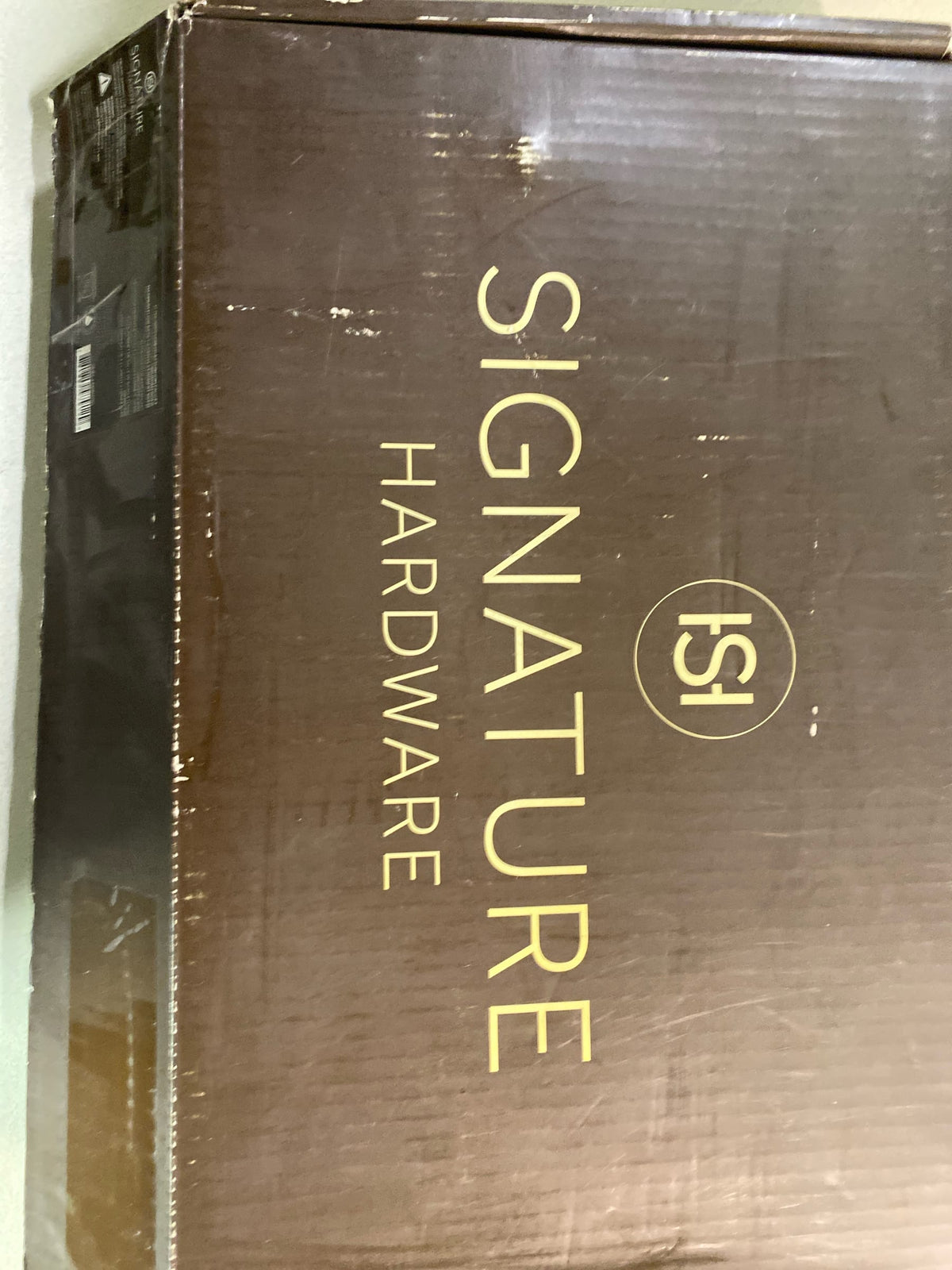 Signature Hardware 497634 Elita Widespread Faucet - Less Handles - Brushed Gold