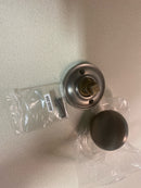 Baldwin HDROUTRR152 Reserve Half Dummy Round with Traditional Round Rose in Matte Antique Nickel Finish