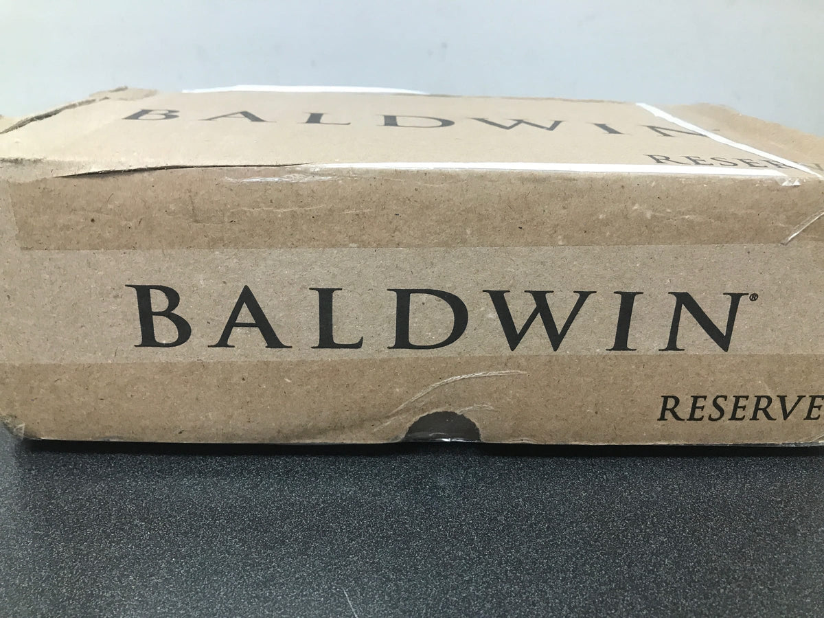 Baldwin PSTUBCRR112 Tube Passage Leverset with Contemporary Round Rose - Venetian Bronze