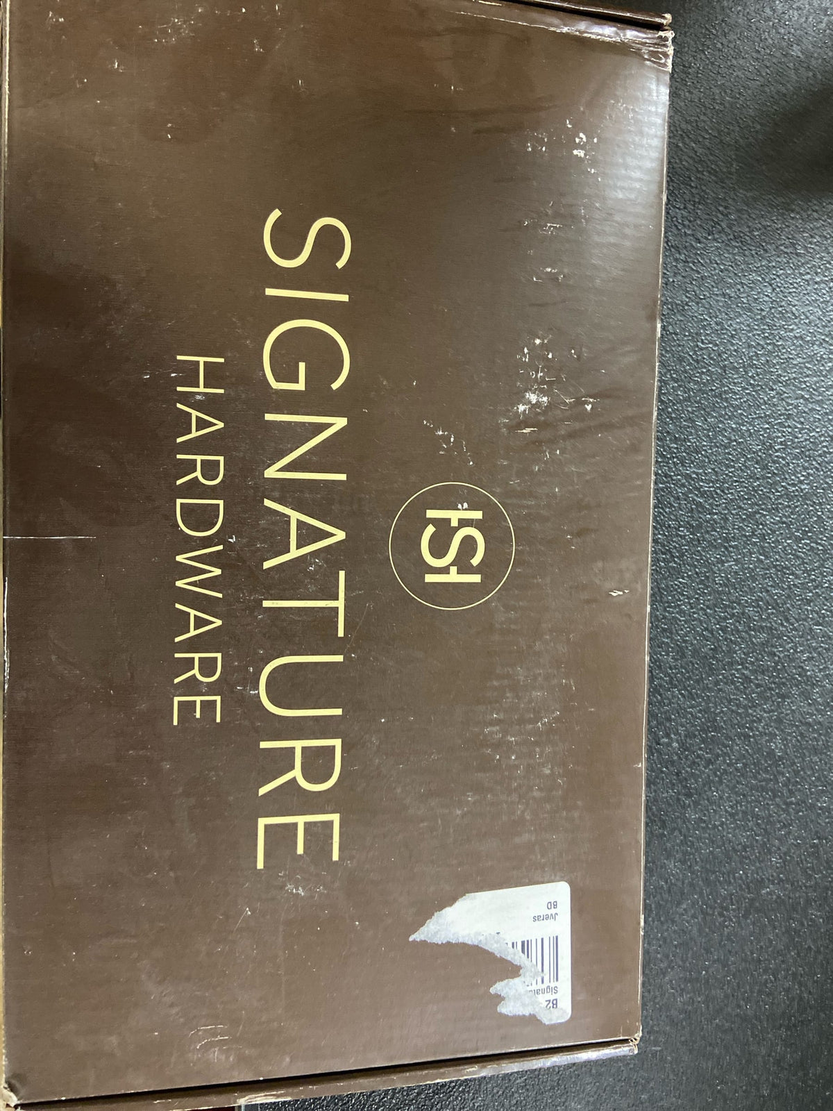 Signature Hardware SHWSCLZ107LH Lentz 1.2 GPM Single Hole Bathroom Faucet Only - Less Handle and No Overflow - Brushed Gold