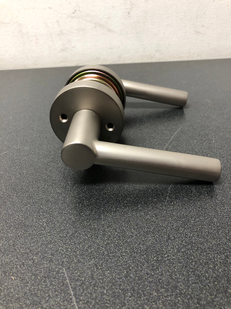 Sure-Loc MR102 15 Marin Privacy Door Lever Set with Round Rose - Satin Nickel