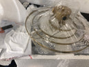 Elegant Lighting 1101F14BR Ella 3 Light 14" Wide Semi-Flush Waterfall Ceiling Fixture with Clear Crystal Accents - Brass