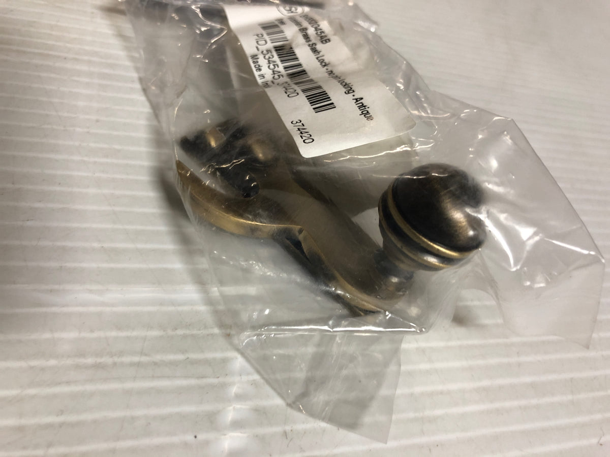 Signature Hardware 473697 Victorian Brass Sash Lock - No Pin Locking