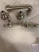 Rohl AC102LM-STN-2 Arcana 1.2 GPM Widespread Bathroom Faucet with Pop-Up Drain Assembly - Satin Nickel