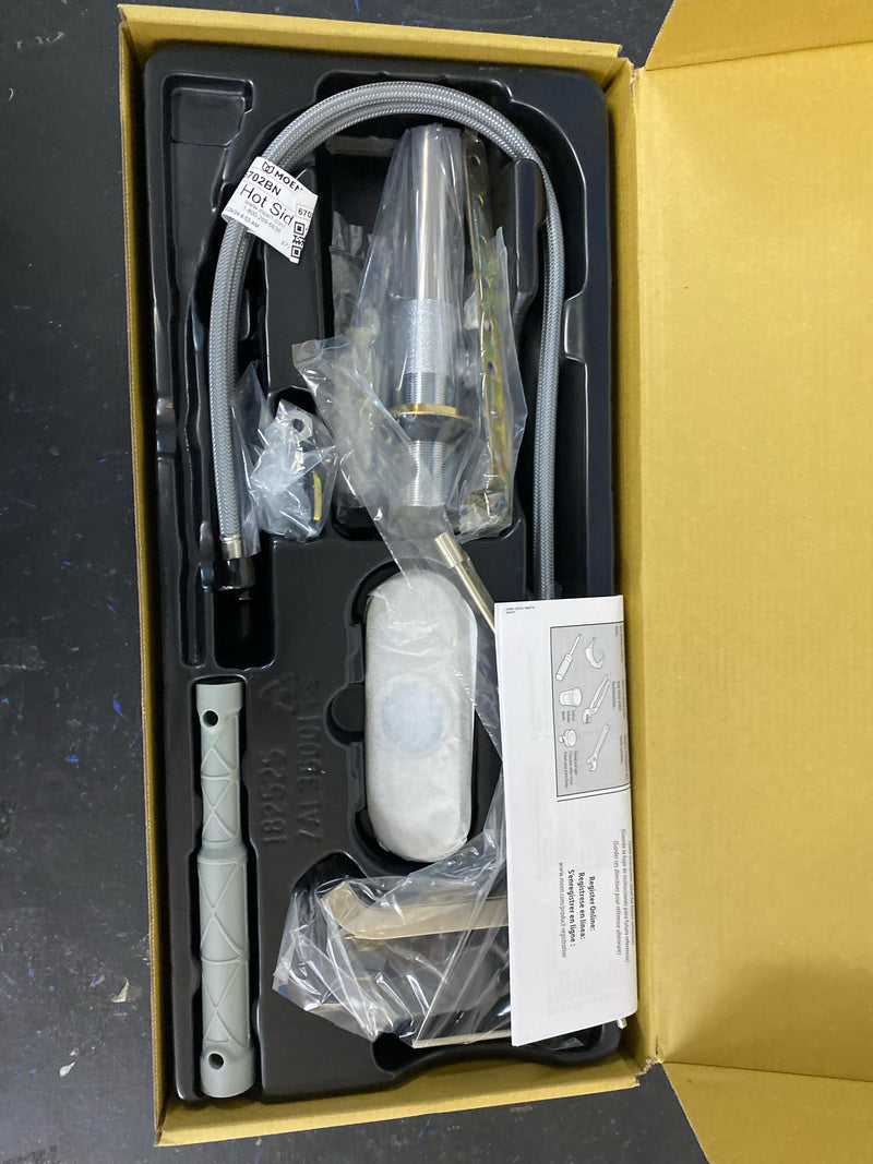 Moen Genta LX Single Handle Centerset Bathroom Faucet with Duralast Valve Technology and Pop-Up Drain Assembly