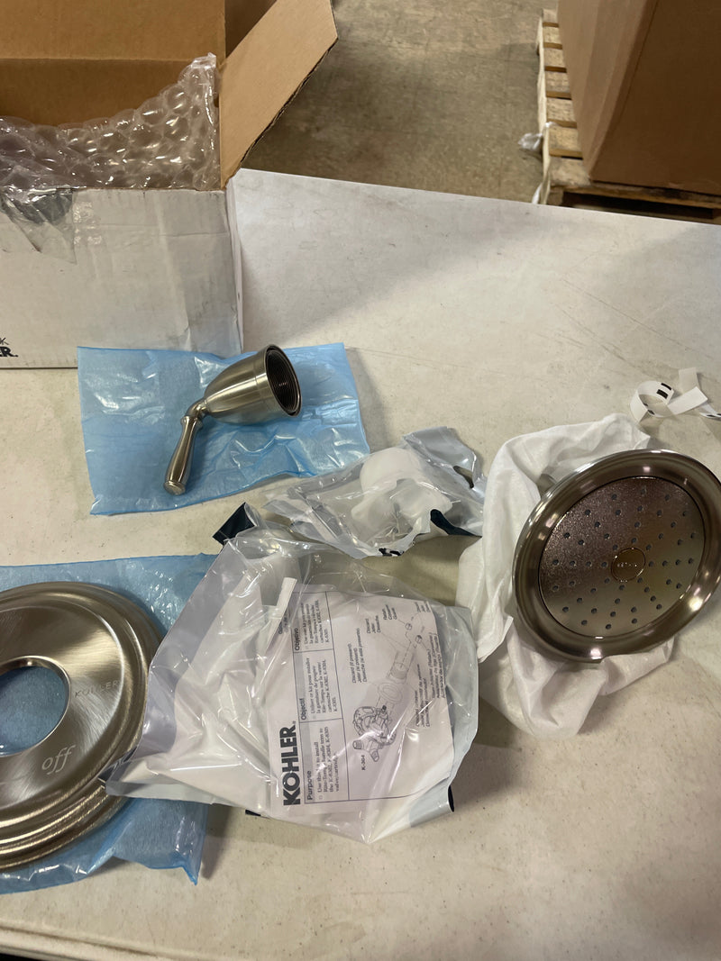 Kohler TS396-4G-BN Devonshire Rite-Temp 1-Handle Shower Trim in Vibrant Brushed Nickel (Valve not Included)