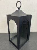 Hampton bay W190427-1SS Tremont 10.3 in. 1-Light Black Outdoor Wall Light Fixture with Clear Glass