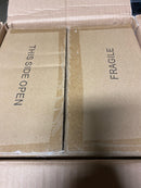 Uolfin E76V2QHD24234FI Modern Cage Ceiling Light Lirin 1-Light Brushed Gold Farmhouse Dome Semi-Flush Mount Light with Black Metal Shade