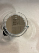Ws bath collections Beauty 300T BM Beauty 300T 7.8 in. W x 7.8 in. H Small Round Lighted Magnifying Bathroom Makeup Mirror in Matte Black