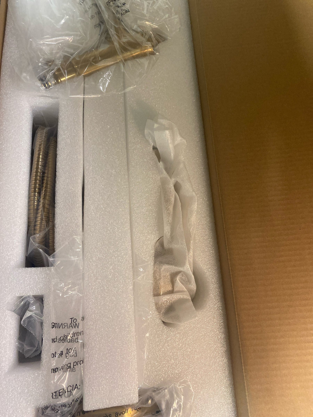 Signature Hardware SHBEFS2000GBG Beasley Floor Mounted Tub Filler with Hand Shower - Less Rough-In Valve - Brushed Gold