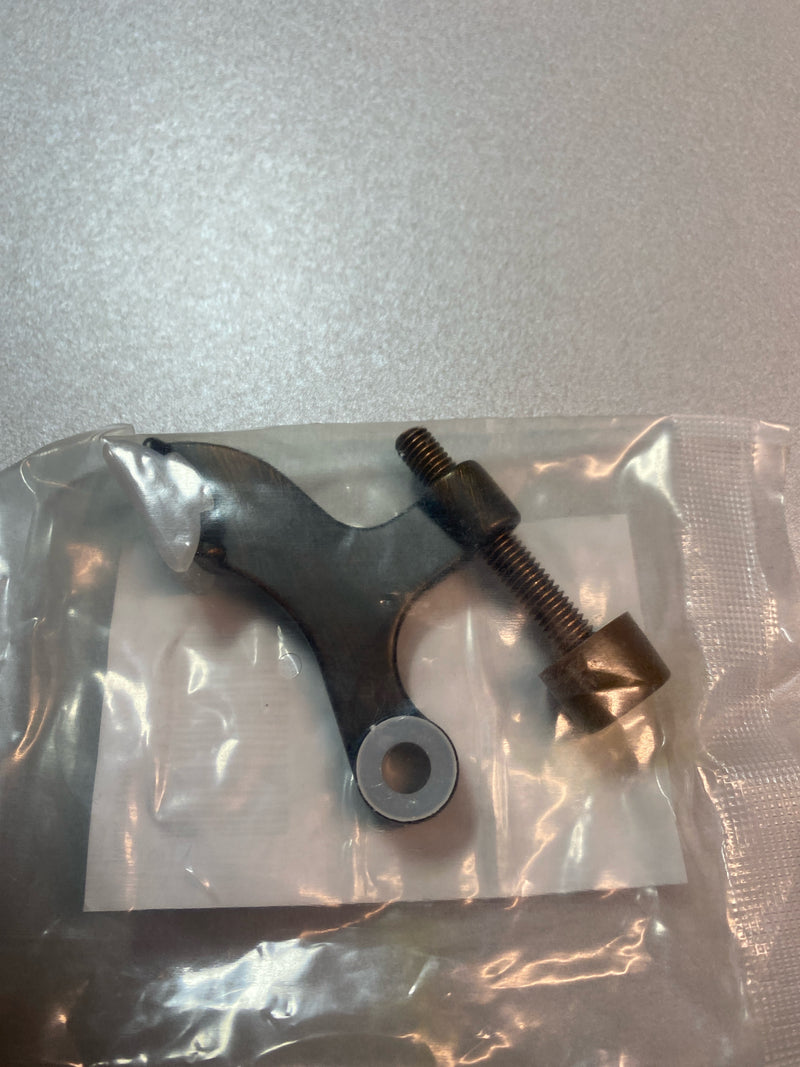 Hardware Resources DS01-DBAC Hinge Pin Door Stop with Self Adjusting Pad and Rubber Bumper for Light Interior Doors Single - Brushed Oil Rubbed Bronze