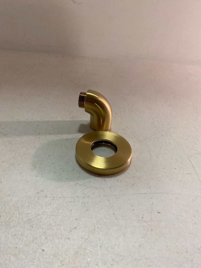 Kohler K-22172-2MB Purist Stillness Wall Supply Elbow with Check Valve - Vibrant Brushed Moderne Brass
