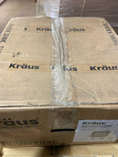 Kraus KWU1101-17-PGM Kore 16-Gauge Black Stainless Steel 17in. Single Bowl Undermount Workstation Kitchen Bar Sink with Accessories