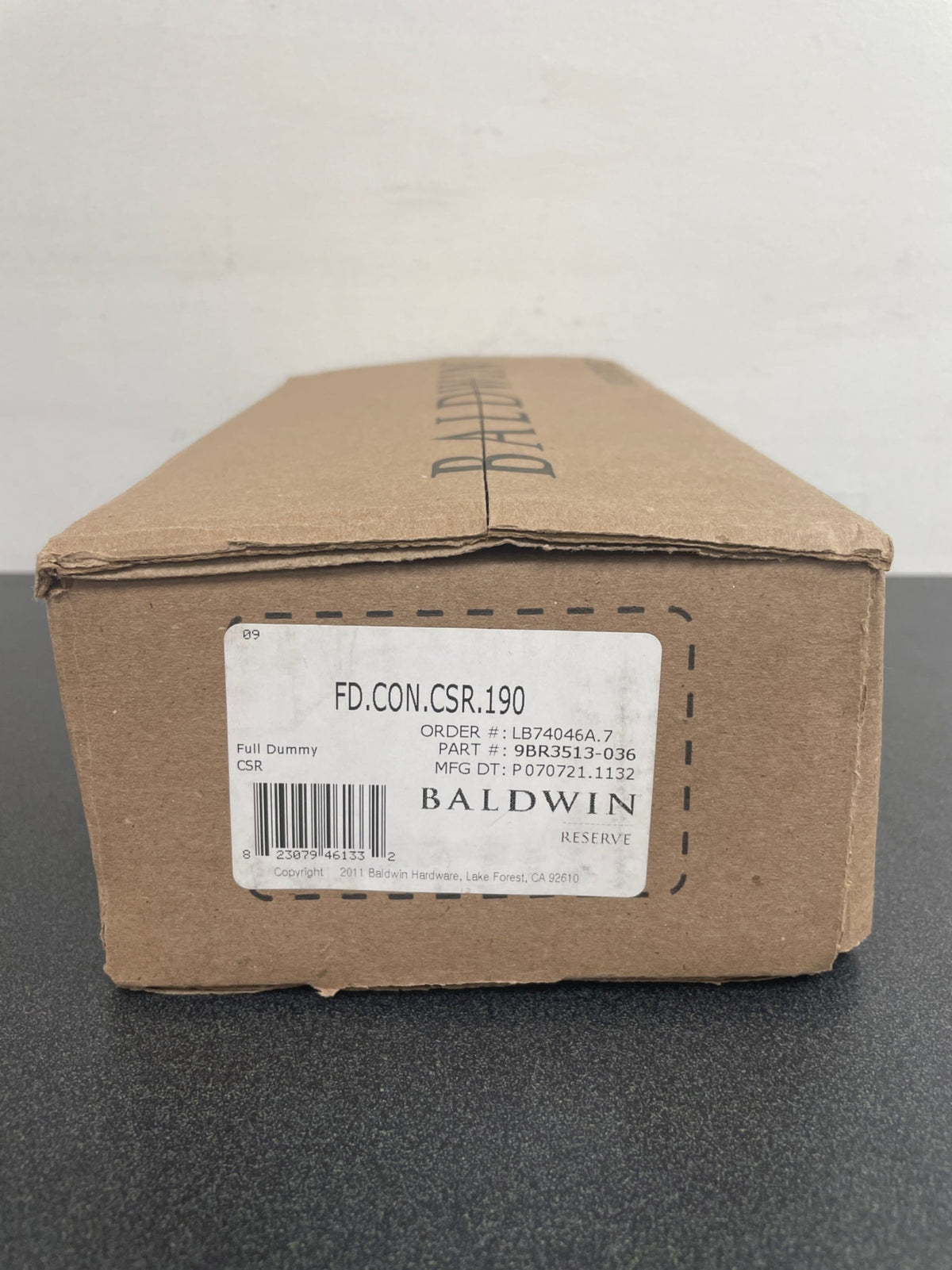 Baldwin Contemporary Non-Turning Two-Sided Dummy Door Knob Set with Square Rose