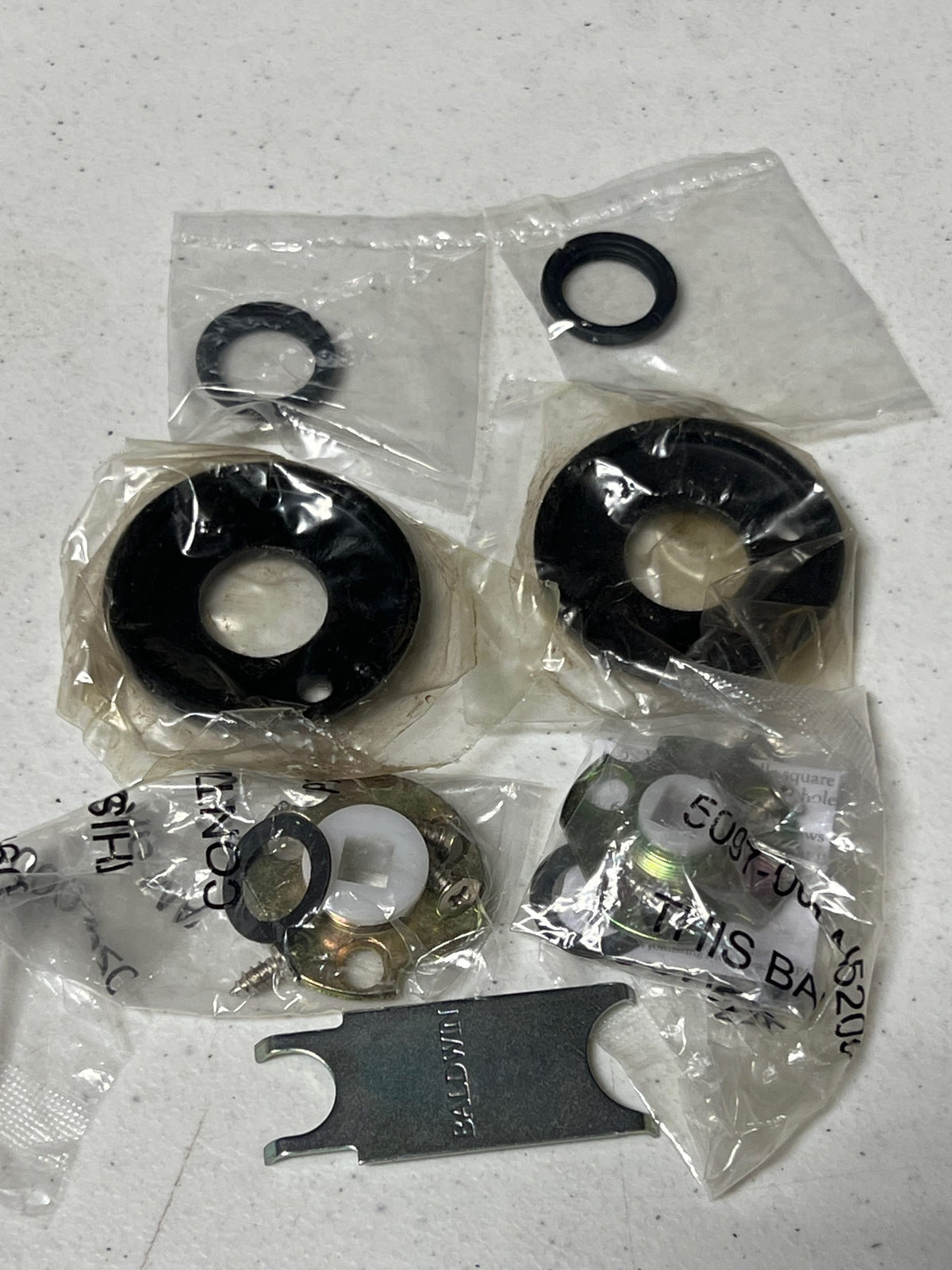 Baldwin 5157402 5157 Privacy Rosette Only from the Estate Collection - Pair - Distressed Oil Rubbed Bronze