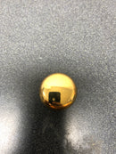 Baldwin 4704031BIN Classic 1 Inch Mushroom Cabinet Knob from the Estate Collection - Non-Lacquered Brass