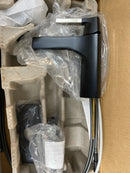 Delta 574-SMLPU-DST Zura Bathroom Faucet, Black and Stainless