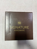 Signature Hardware SHPRTRBG Provincetown 6-1/8" Wall Mounted Towel Ring - Brushed Gold
