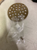 Moen 102763BZG 4" Round Shower Drain Cover with Exposed Screw Installation - Bronzed Gold
