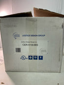 Justice Design Group CER-5130-BIS Single Light 9.25" ADA Trapezoid Interior Wall Sconce Rated for Damp Locations from the Ceramic Collection - Bisque