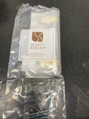 Belwith Keeler B076888-MBBGB Sinclaire 3-3/4" Center to Center Ridged Bar Cabinet Handle / Drawer Bar Pull - Matte Black / Brushed Golden Brass