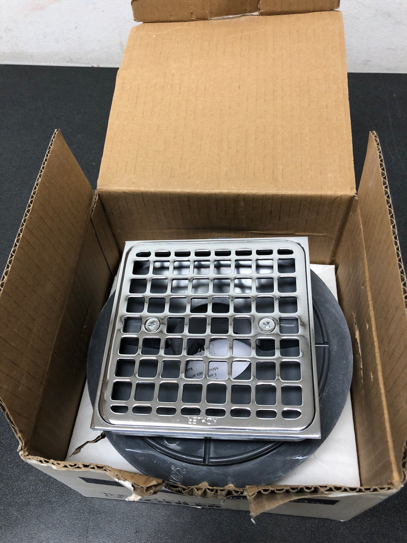 KOHLER Clearflo Square Holes Square Brass Shower Drain