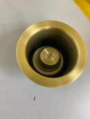 Signature Hardware SH163AGBR 3-1/2" Brass Kitchen Deep Garbage Disposal Flange and Stopper - Aged Brass