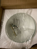 Forte Lighting 2041-02-55 Flushmount Ceiling Fixture from the Close to Ceiling Collection - Brushed Nickel