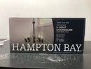 Hampton bay HB2588-34 Castleford 5-Light Satin Bronze Chandelier with Clear Glass Shades For Dining Rooms