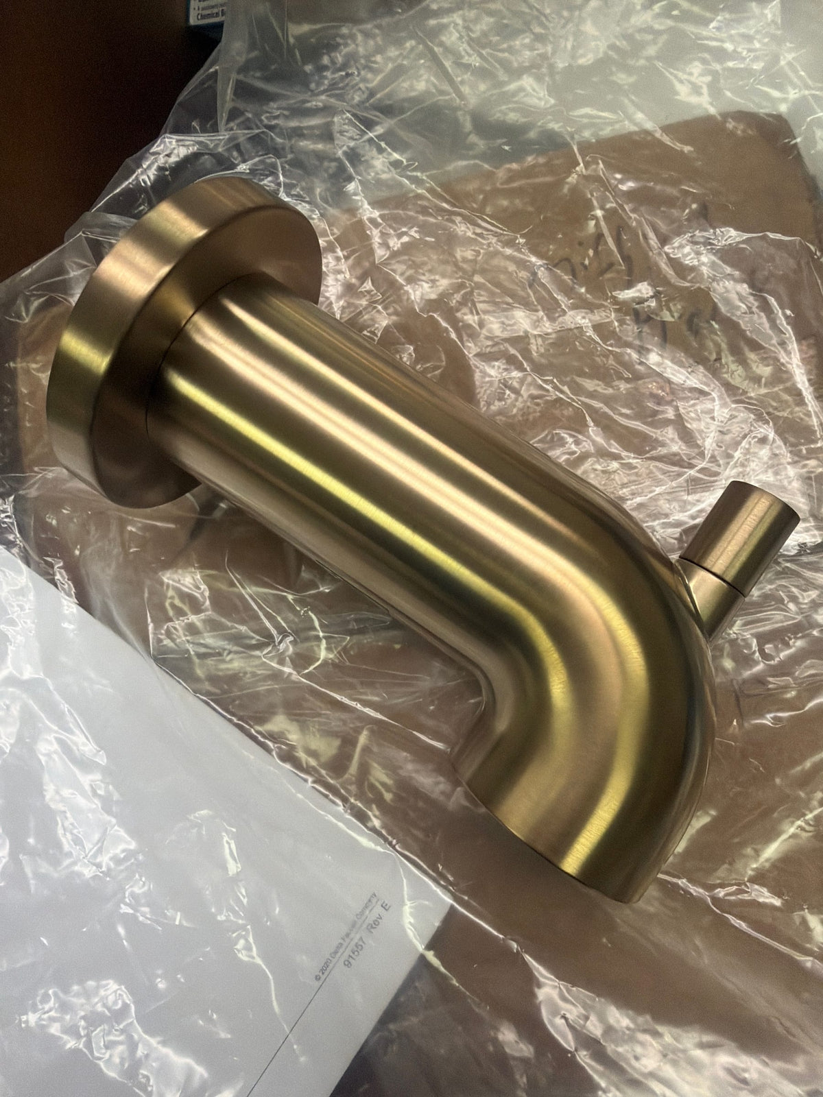 Delta RP73371CZ Trinsic 6-1/8" Diverter Wall Mounted Tub Spout - Champagne Bronze