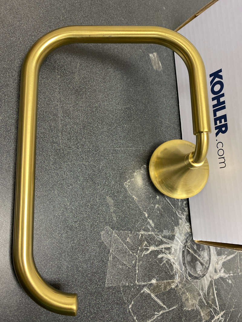 Kohler K-27428-2MB Tone 8-7/8" Wall Mounted Towel Ring - Vibrant Brushed Moderne Brass