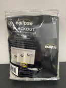 Eclipse 17523074X084GRE Darrell Blackout Window Panel in Grey - 37 in. W x 84 in. L (2-Pack)