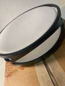 Access Lighting 49990LEDD-BL/ACR Lucia 14" Wide LED Flush Mount Drum Ceiling Fixture - Black