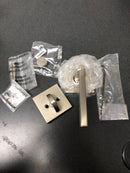 Kwikset 968HFLSQT-15V1 Halifax Lever Non-Turning Dummy Interior Pack with Square Rose for Handlesets - Satin Nickel