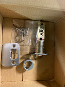 Kwikset SL3000LY-15 Layton Privacy Door Lever Set with Round Rose from the Safe Lock Collection - Satin Nickel