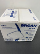 Broan AE80K 80 CFM 0.8 Sone Ceiling or Wall Mounted ENERGY STAR Certified Exhaust Fan with CleanCover Grille - White