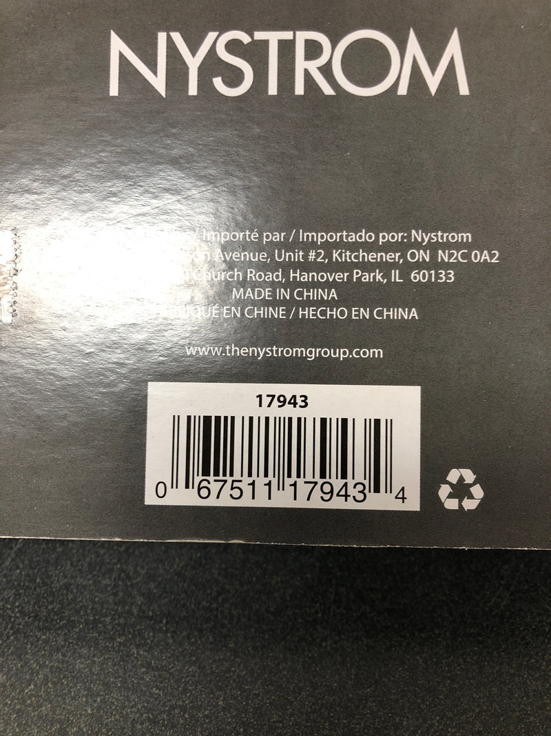 Nystrom 17943 12-1/2 in. (318 mm) Chrome Utility 22-lb. Over the Door Hook Rack