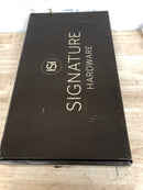 Signature Hardware 477023 Greyfield 1.2 GPM Single Hole Bathroom Faucet with Metal Lever Handle and Pop-Up Drain Assembly - Brushed Gold