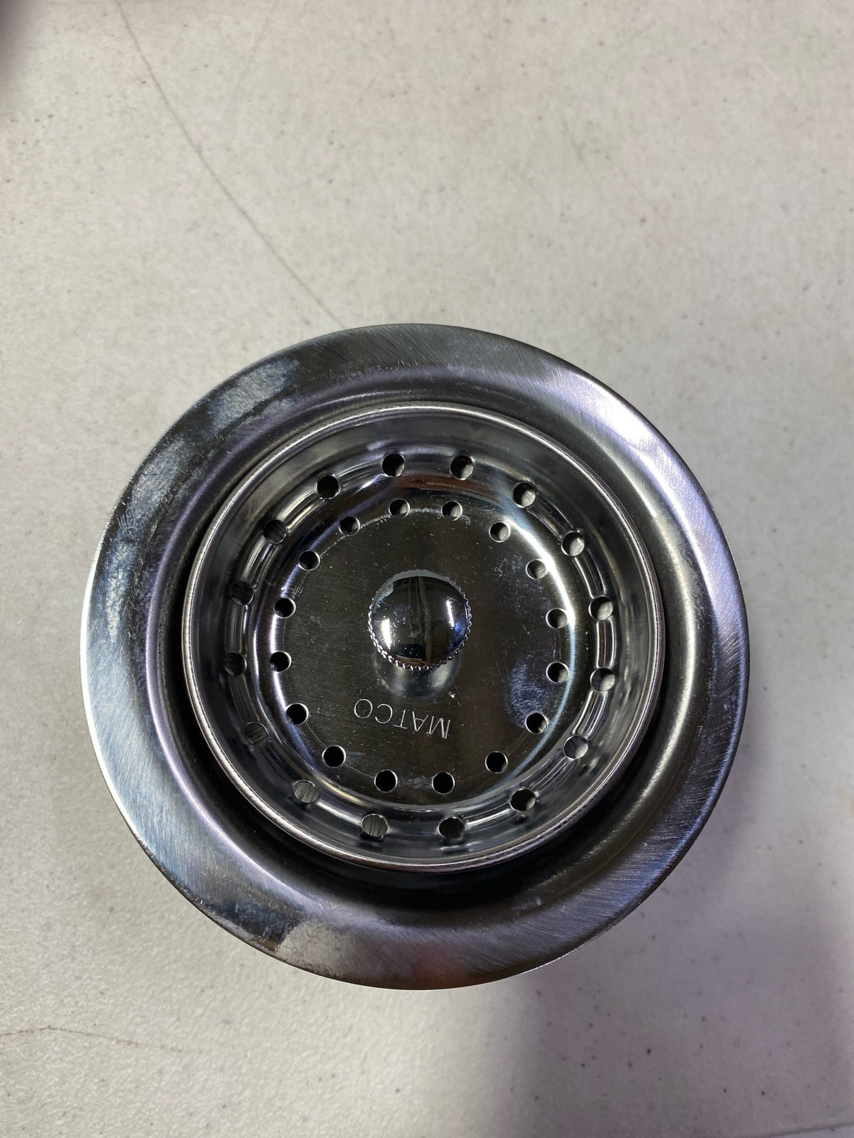 SS-111 Stainless Steel Sink Strainer, Double Cup Economy