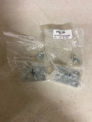 Viaggio CLOMLTCLO_DD Motivo Solid Brass Non-Turning Two-Sided Dummy Door Knob Set with Circolo Brass Knob and Leather Rosette - Satin Brass