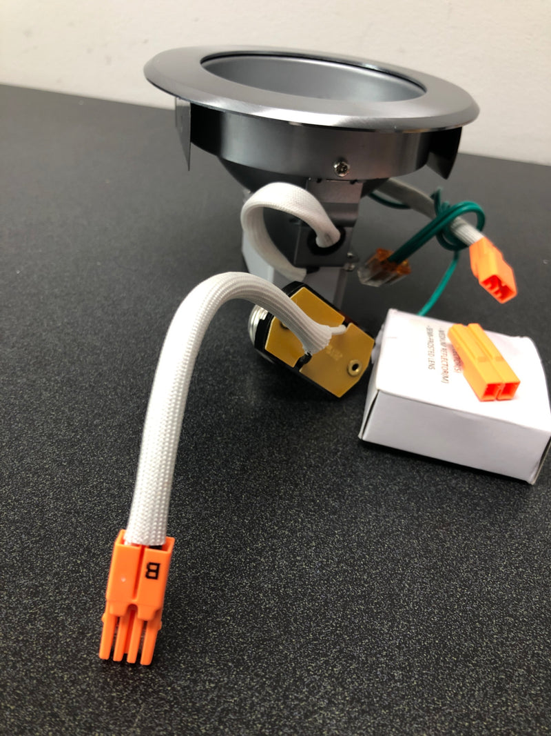 Nora Lighting NLCBC-46935XHZN Cobalt Adjustable 4" LED Adjustable Recessed Trim - 3500K - 900 Lumens - Haze / Natural Metal