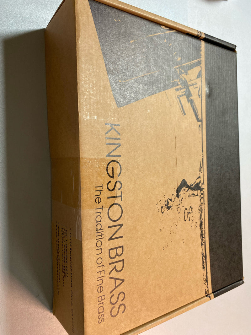 Kingston Brass FSC1600BX Metropolitan 4-Inch Centerset Bathroom Faucet with Brass Pop-Up, 5-1/8 inch spout reach, Matte Black