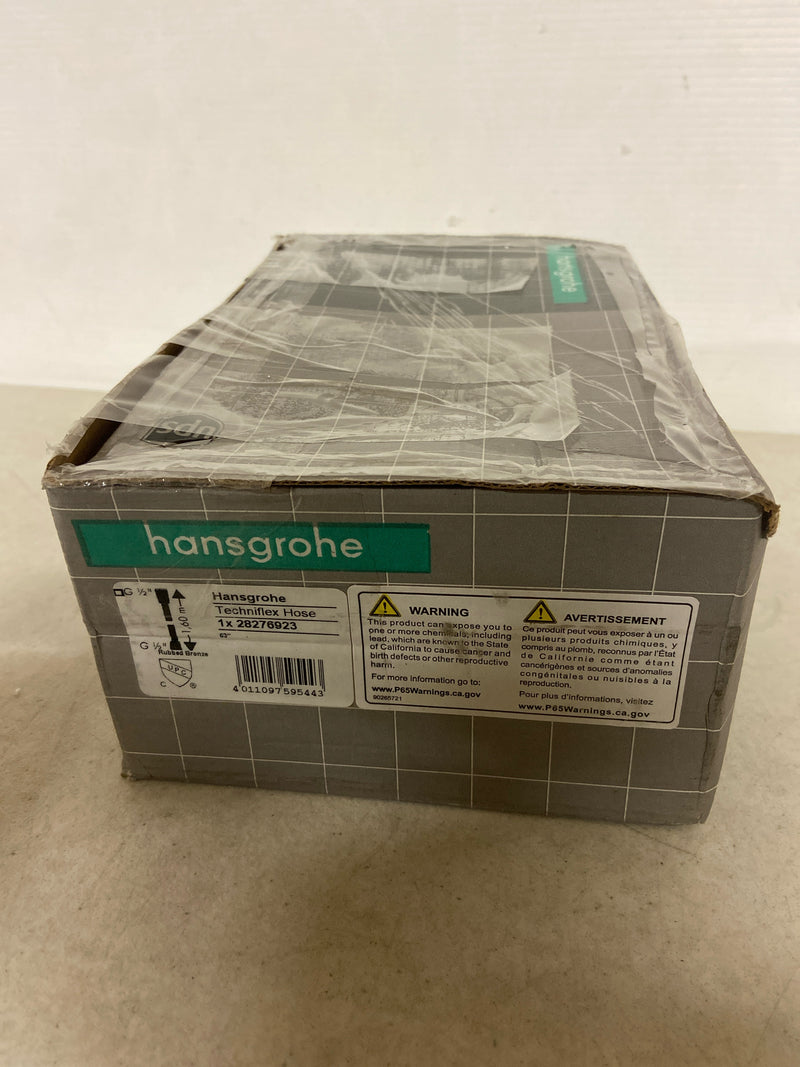 Hansgrohe 28276923 Isiflex 63" Hand Shower Hose with 1/2" Connections - Rubbed Bronze