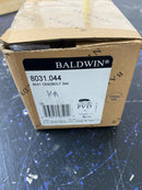 Baldwin 8031044 Traditional Solid Brass Single Cylinder Keyed Entry Deadbolt from the Estate Collection - Satin Brass